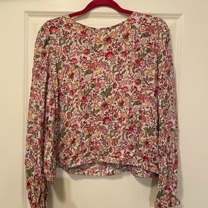 LOFT Elastic Waistband Office Shirt